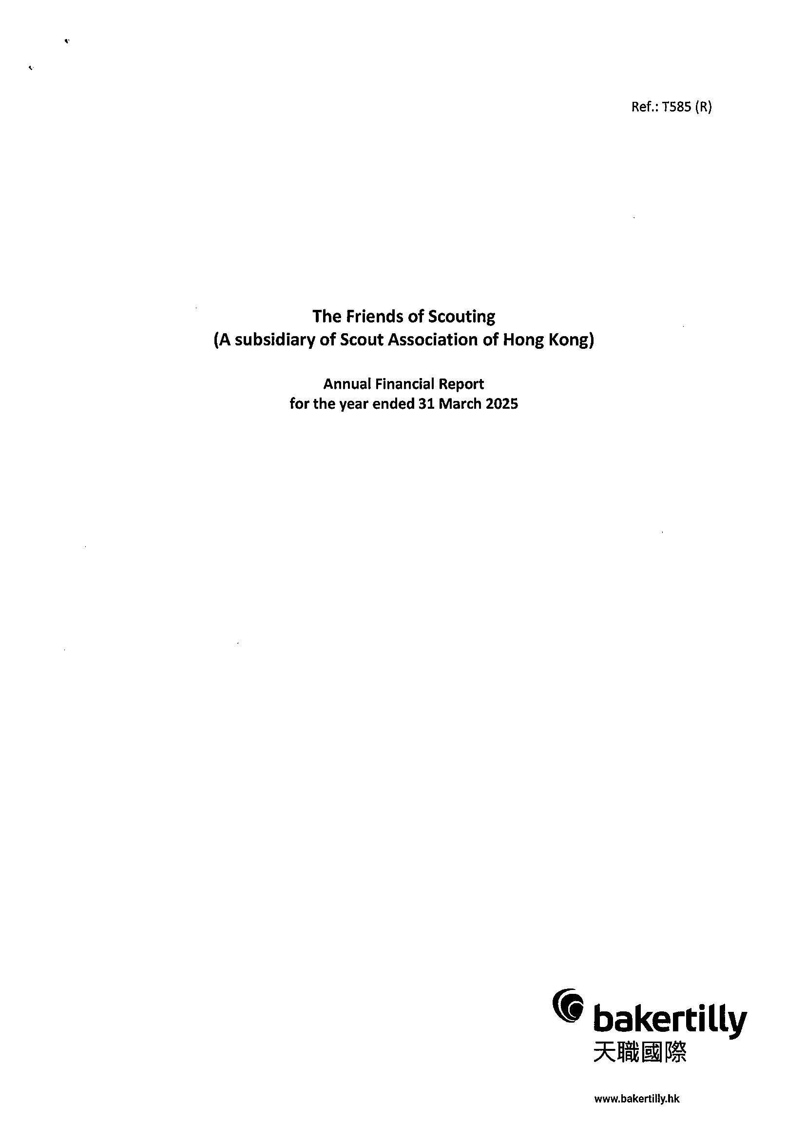 Annual Financial Report for the year ended 31 March 2025 (English Version Only)